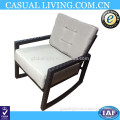 Outdoor Wicker/Rattan Rocking Chair With Cushion Patio Furniture Luxury Chair